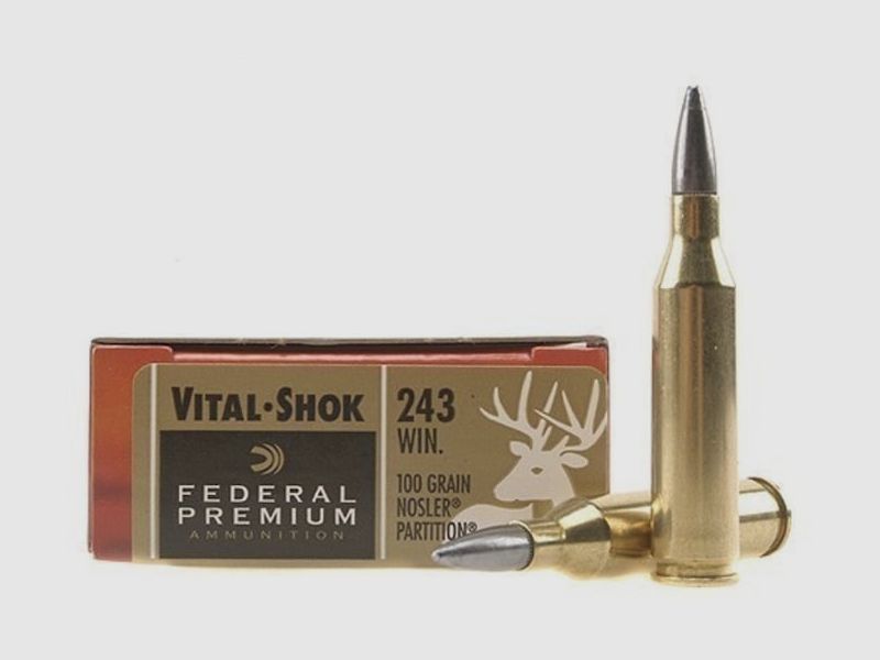 Federal Premium Nosler Partition .243 Win. 100GR 20 cartridges
