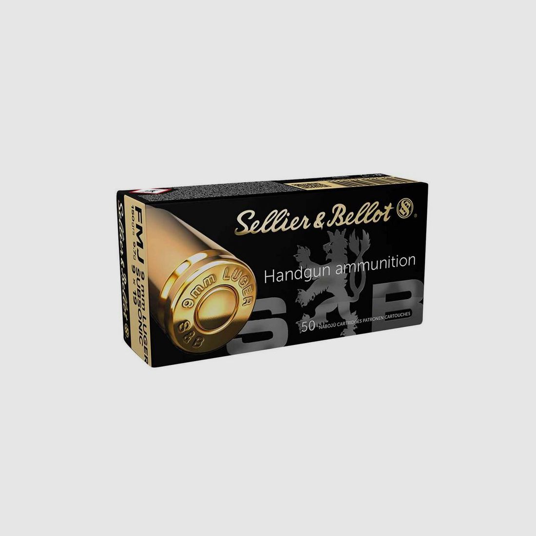 S&B 9mm Para Subsonic – 150gr / 9,7g – 50er