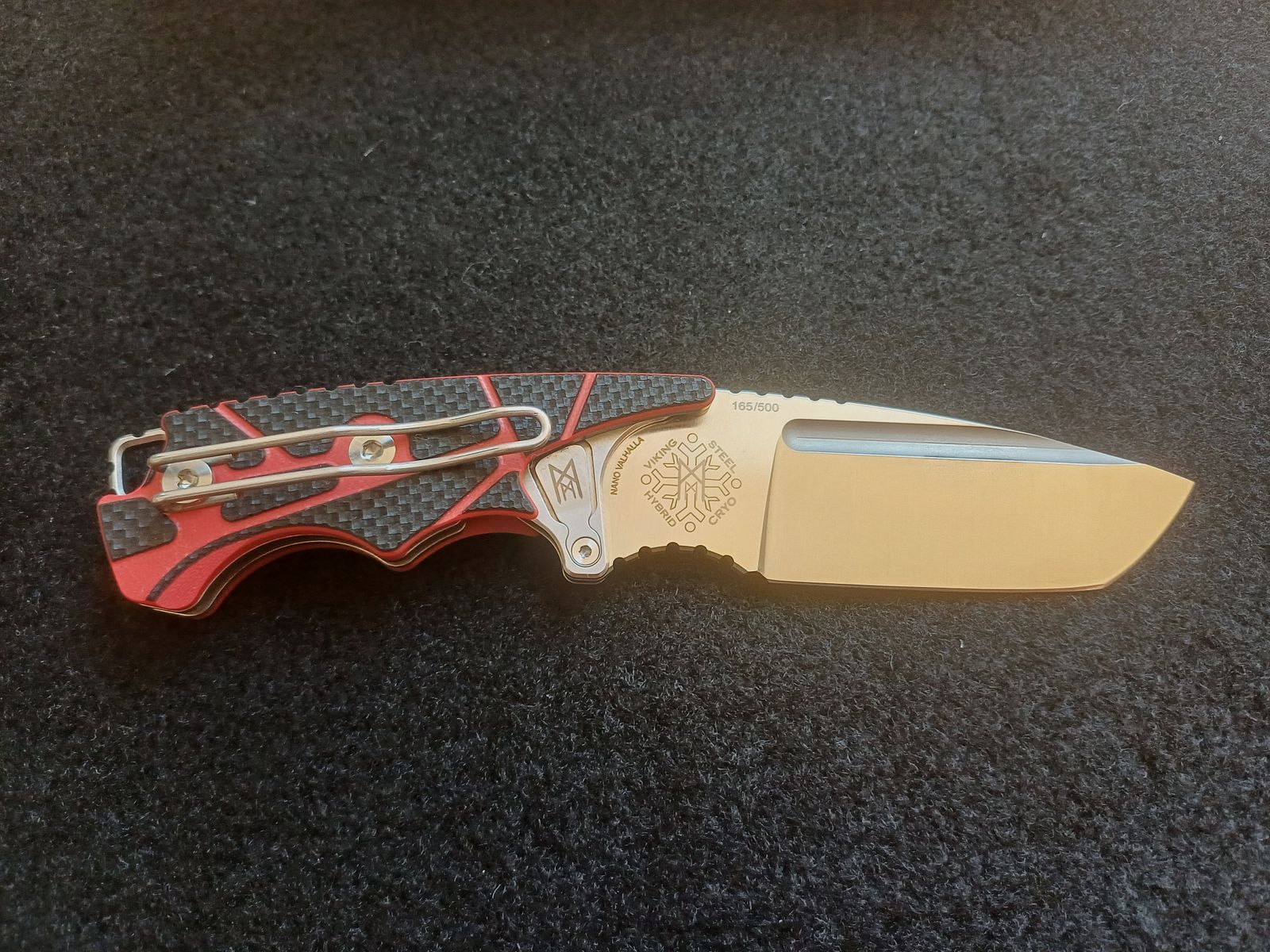 Midgards Messer Nano Valhalla rot Sammler-Messer