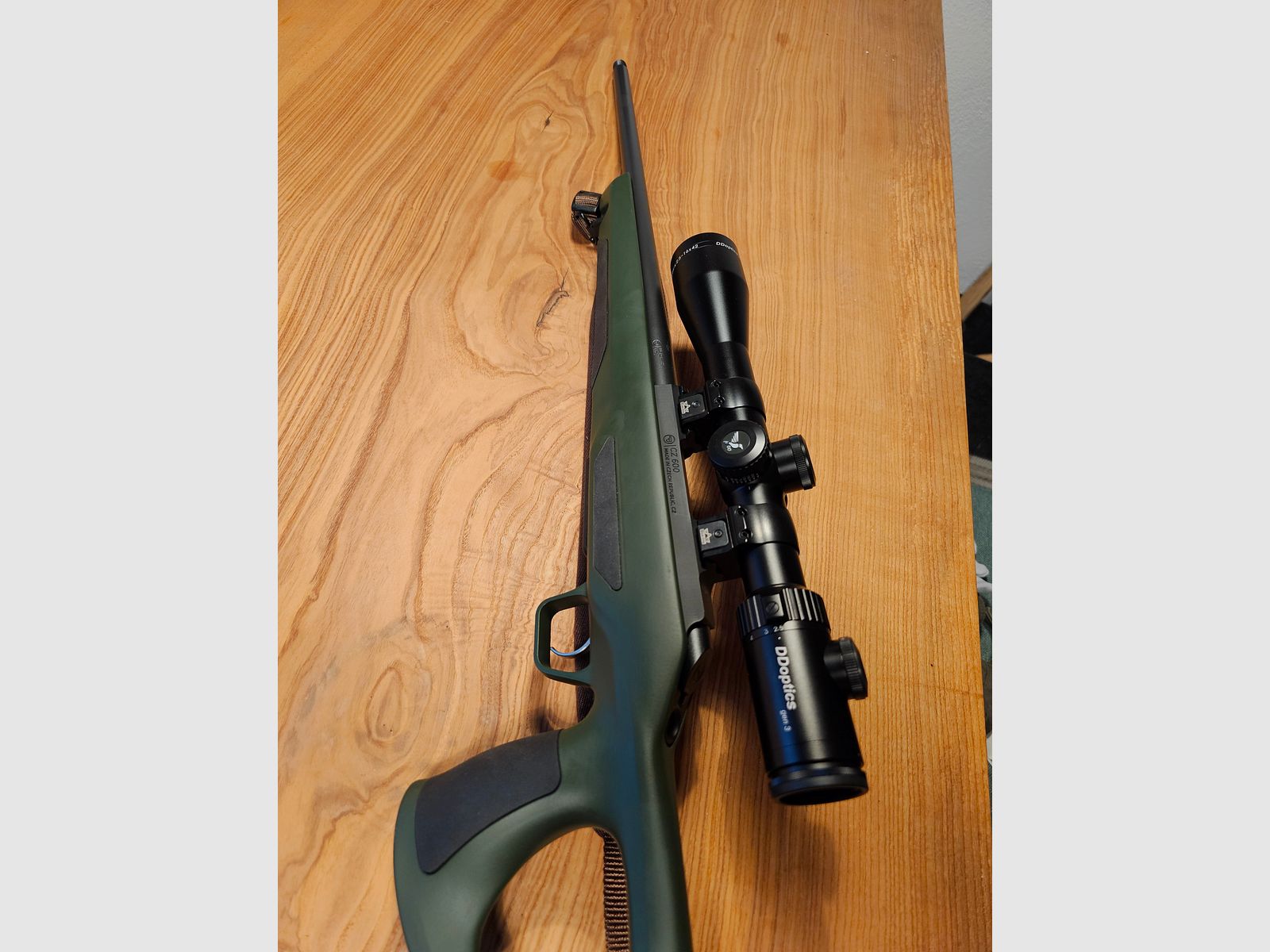 CZ 600 Ergo .223 Remington EAW montaż DD Optics 2,5-16x42 iFiber Leuchtabsehen 4AN