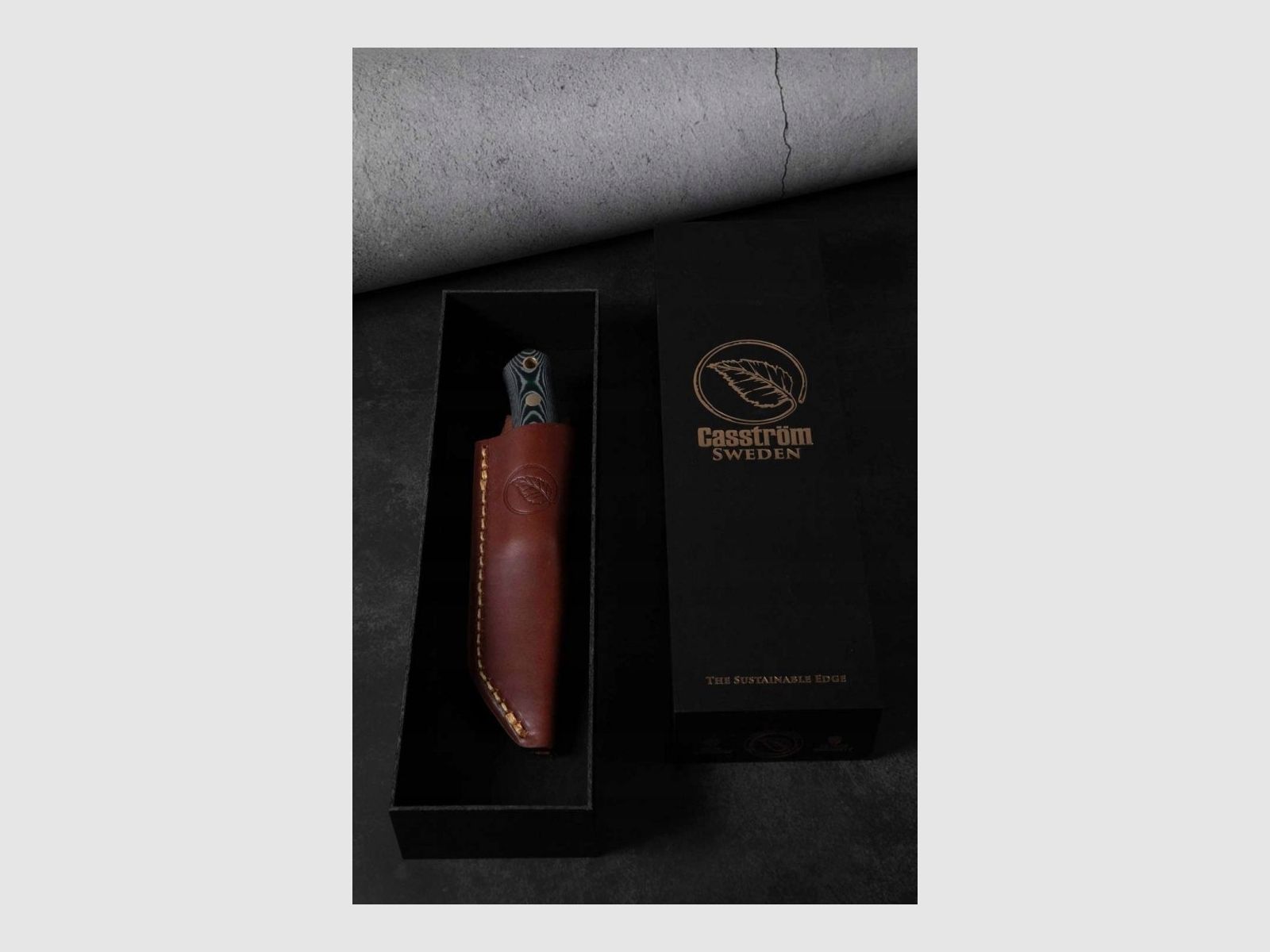 Nóż Stały Casstrom No.8 SFK 14C28N Zielona Micarta Bushcraft, zdjęcie 12 z 12