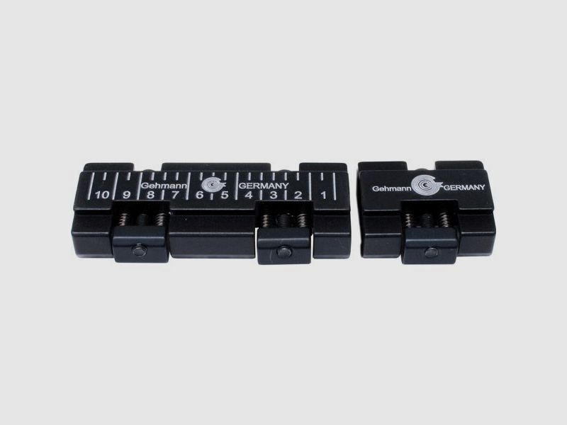 Gehmann Alu-Visierlinienerhöhung 7,5mm schwarz