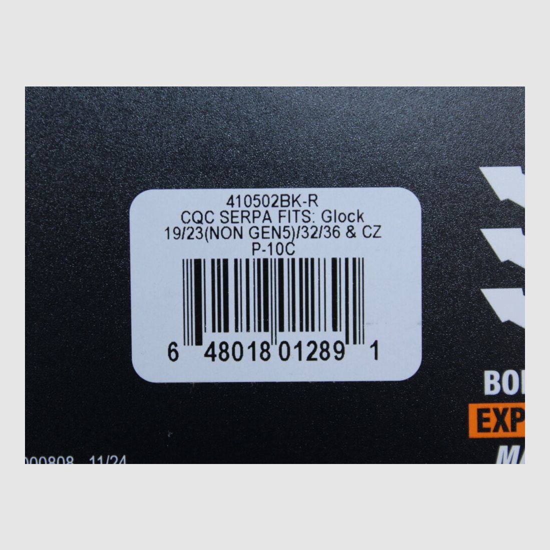 Holster Blackhawk Blackhawk SERPA CQC de dissimulation noir droitier Glock (-Gen4) 19/23/32/36 (410502BK-R)