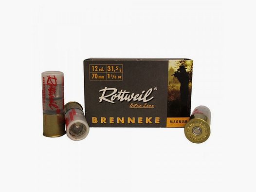 ROTTWEIL BRENNEKE MAGNUM - 12/70 - 31,5 G - 5 PIÈCES