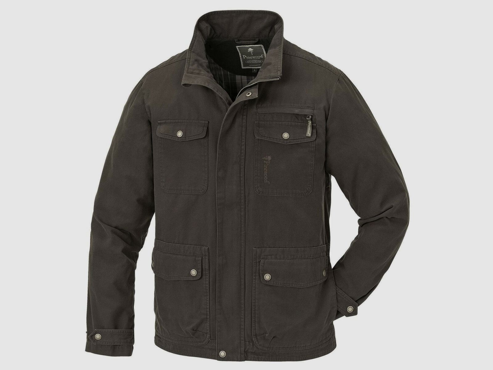 Jacke Hastings Canvas dunkelbraun