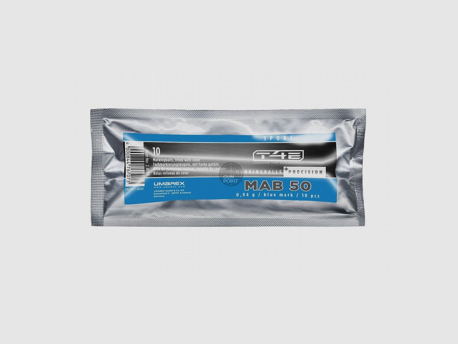 T4E Markingballs Sport MAB 50 Precision cal. .50 - Inhalt: 10 Stk.