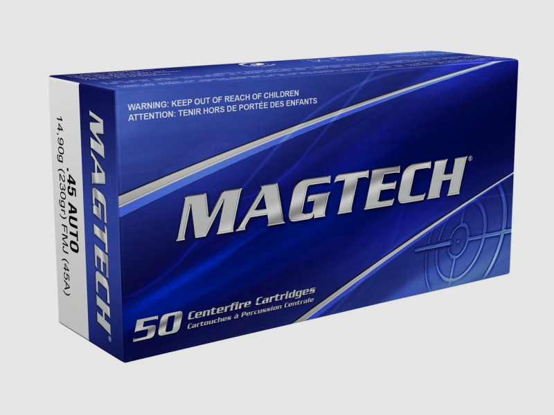 Magtech .45 ACP Vollmantel 14,9g/230grs. 50 Patronen