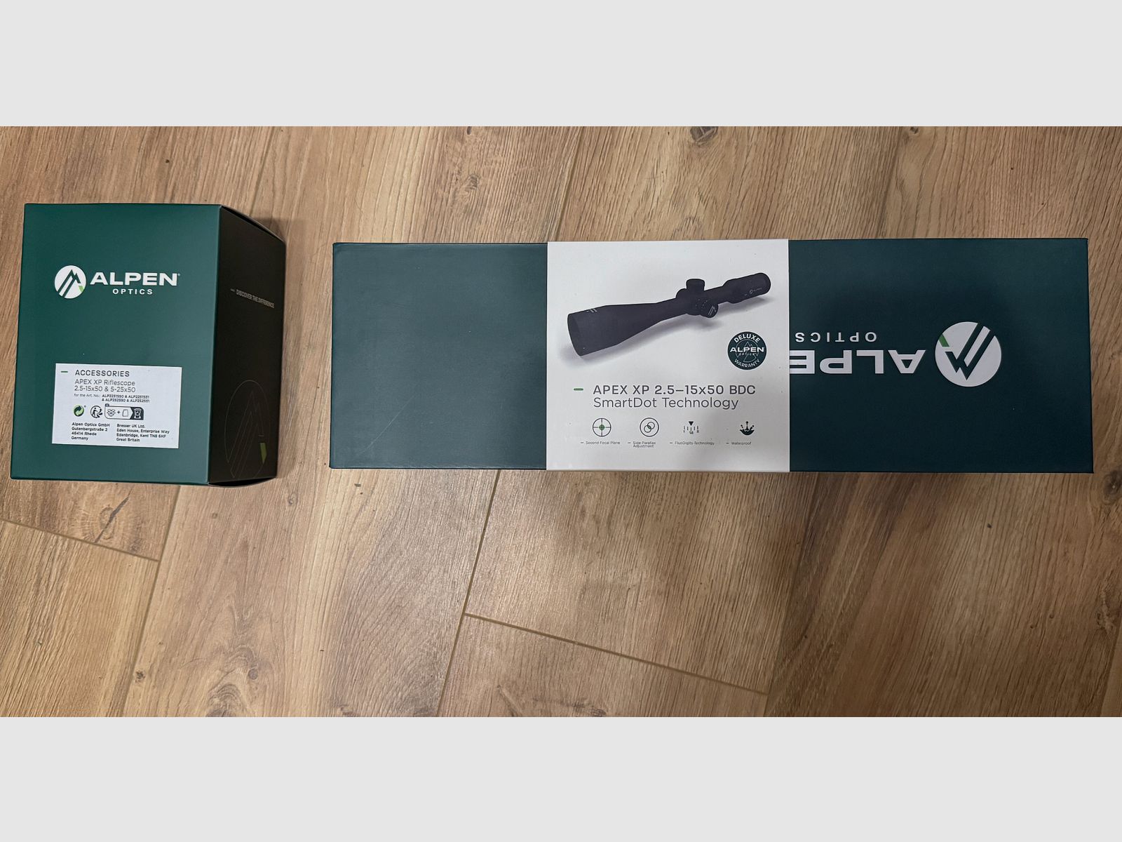 ALPEN OPTICS Apex XP Zielfernrohr 2.5–15x50 BDC mit SmartDot Technology neu und OVP