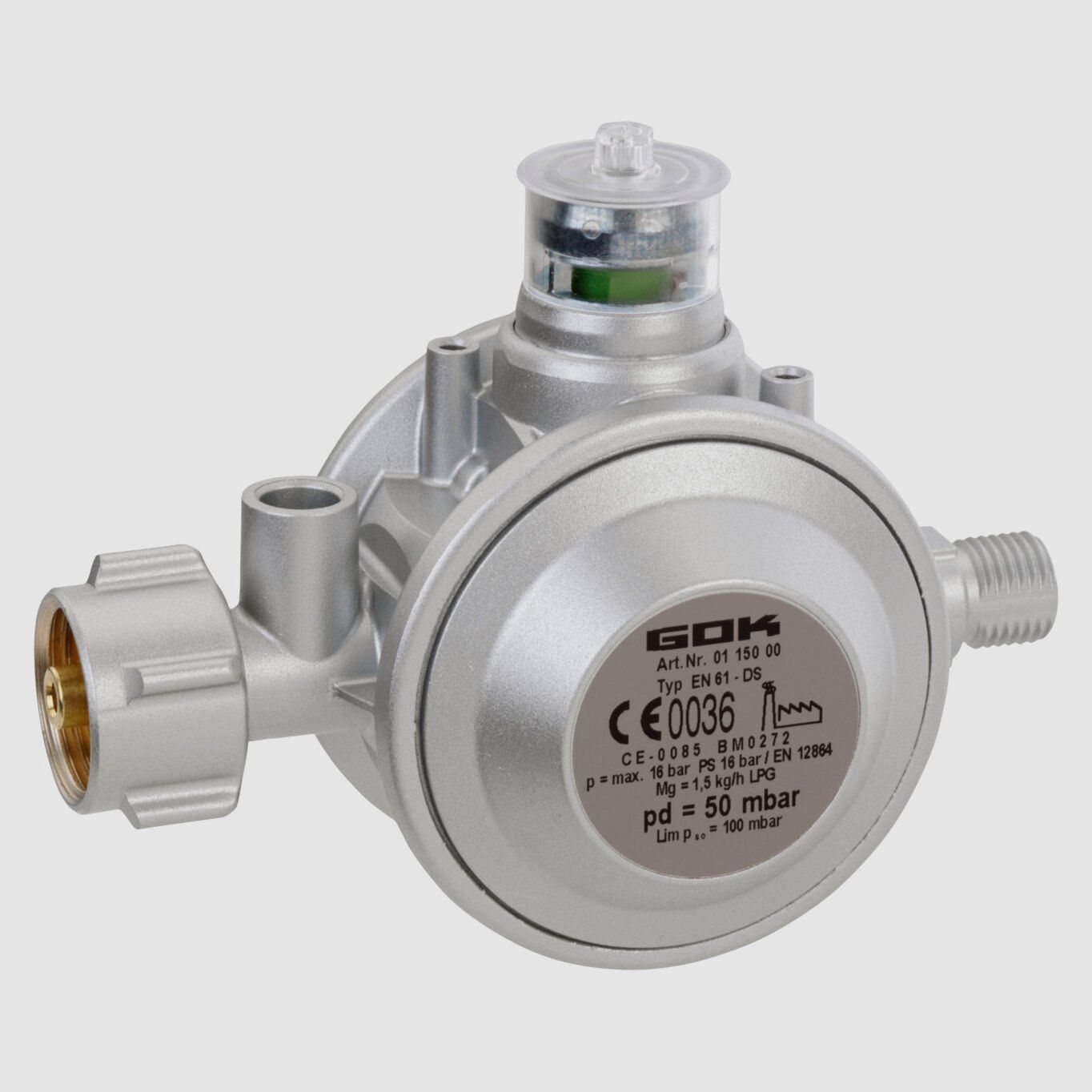 Regolatore di gas 1,5 kg/h KLF x G1/4LH-KN UEDS