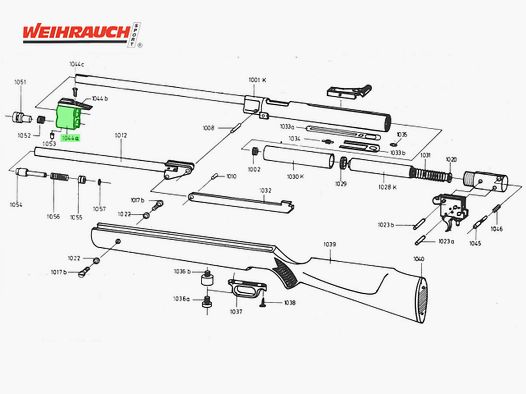 Kornsockel fĂĽr Luftgewehr Weihrauch HW 77, Ersatzteil