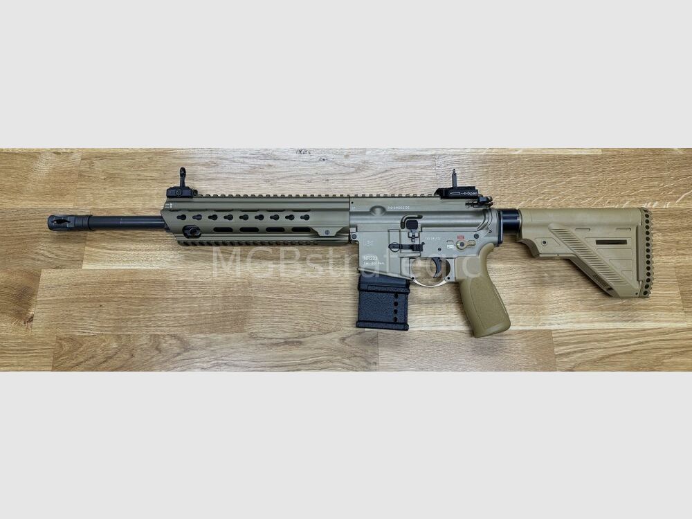 Heckler & Koch MR223 A3 Slim-Line 14,5" Lauf - halbautom. Büchse .223Rem sandfarben - ähnlich Bundeswehr G95A1 G95KA1 G95K H&K 416