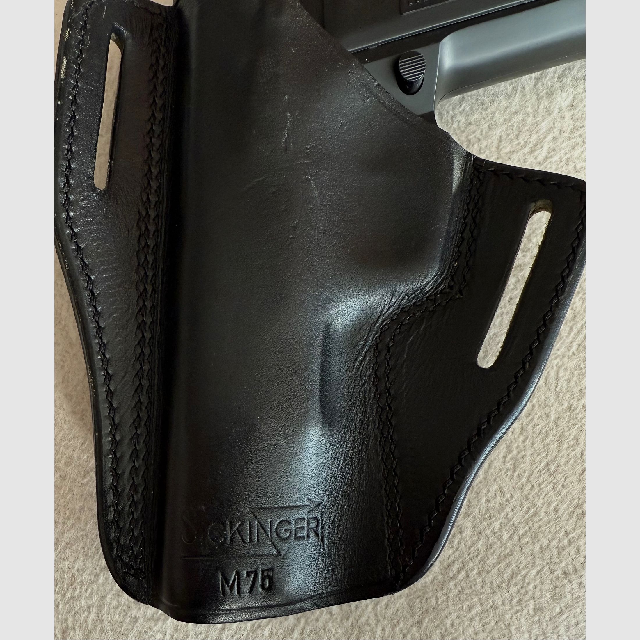 Sickinger Pancake Holster, Leder schwarz, für CZ75, M75, Tanfoglio u.ä. 