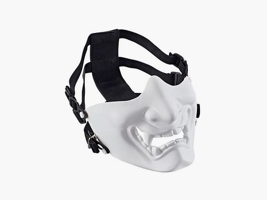 Samurai Mask (nicht sicher/ohne Gitter) (Weiß)
