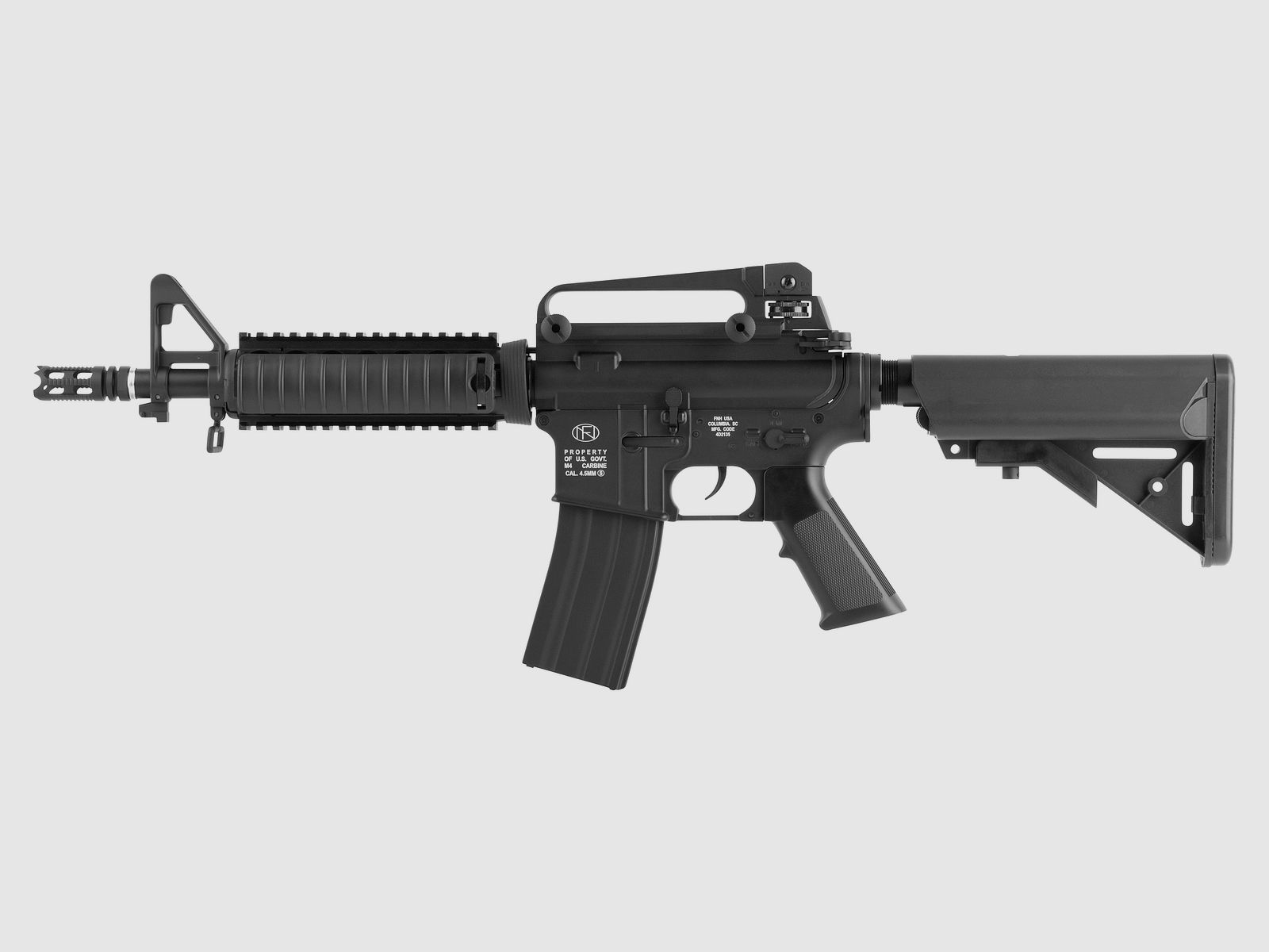 FN Herstal M4 RIS Schwarz 4,5mm BB - Druckluft Co2 Non BlowBack