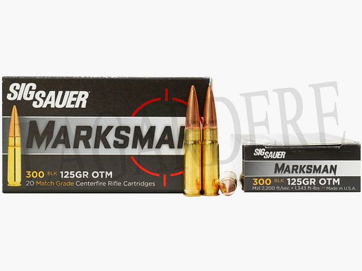 SIG-SAUER OTM ELITE MATCH GRADE 8.1G/125GR(CARTOUCHE A BALLE)