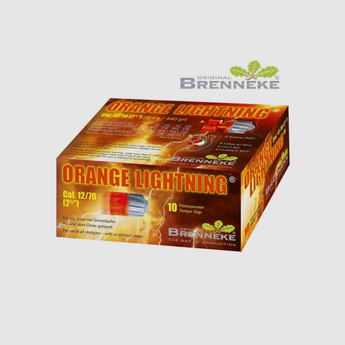 Brenneke Orange Lightning 12/70, Bild 1 von 3
