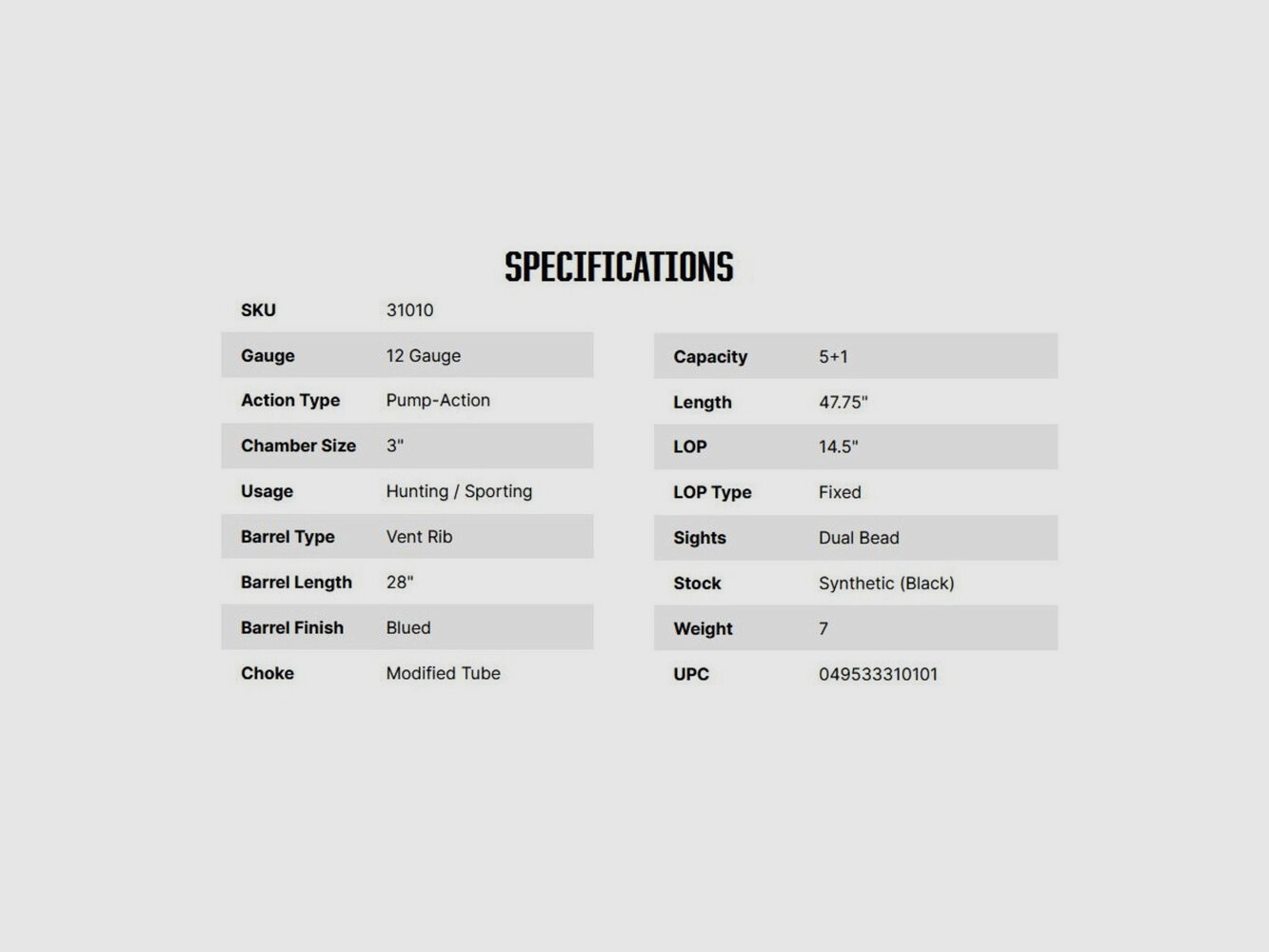 Mossberg Maverick 88 All-Purpose 28" (28 inches) 12/76