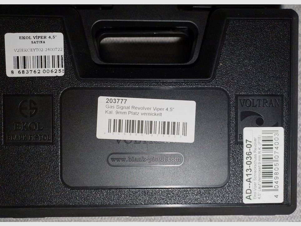 Ekol Viper 4,5 Zoll Schreckschuss Revolver Nickel 9 mm R.K. (PTB 1062) wie neu!