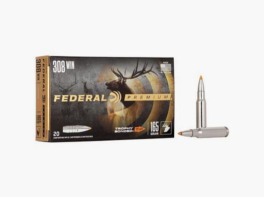 Federal Premium Munitie Trophy Bonded Tip - Kal. 308 Win. Mag