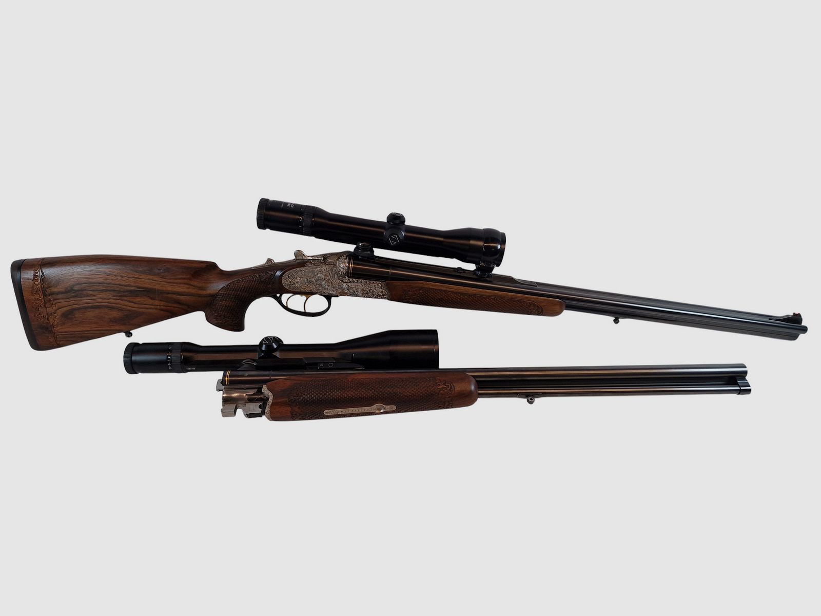 Krieghoff Neptun Primus Classic mit Doppelbüchsdrillings Laufbündel