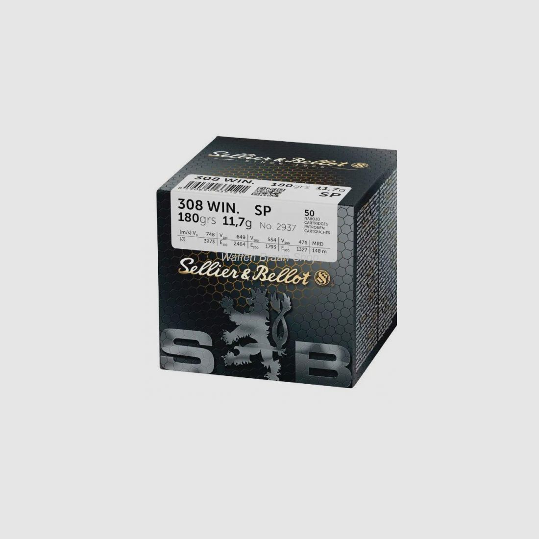 S+B .308Win. SP 180grs. 50St
