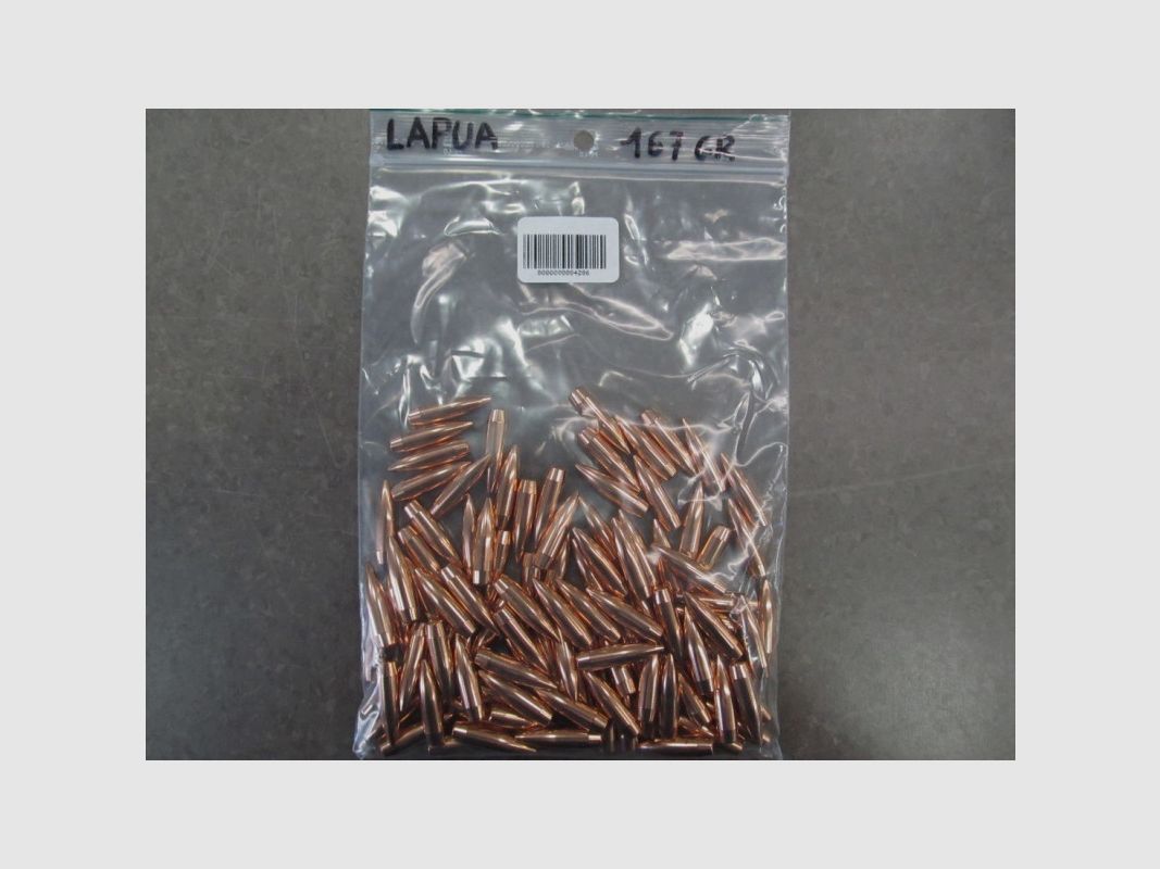 LAPUA GESCHOSSE Kal. 30 167GR SCENAR