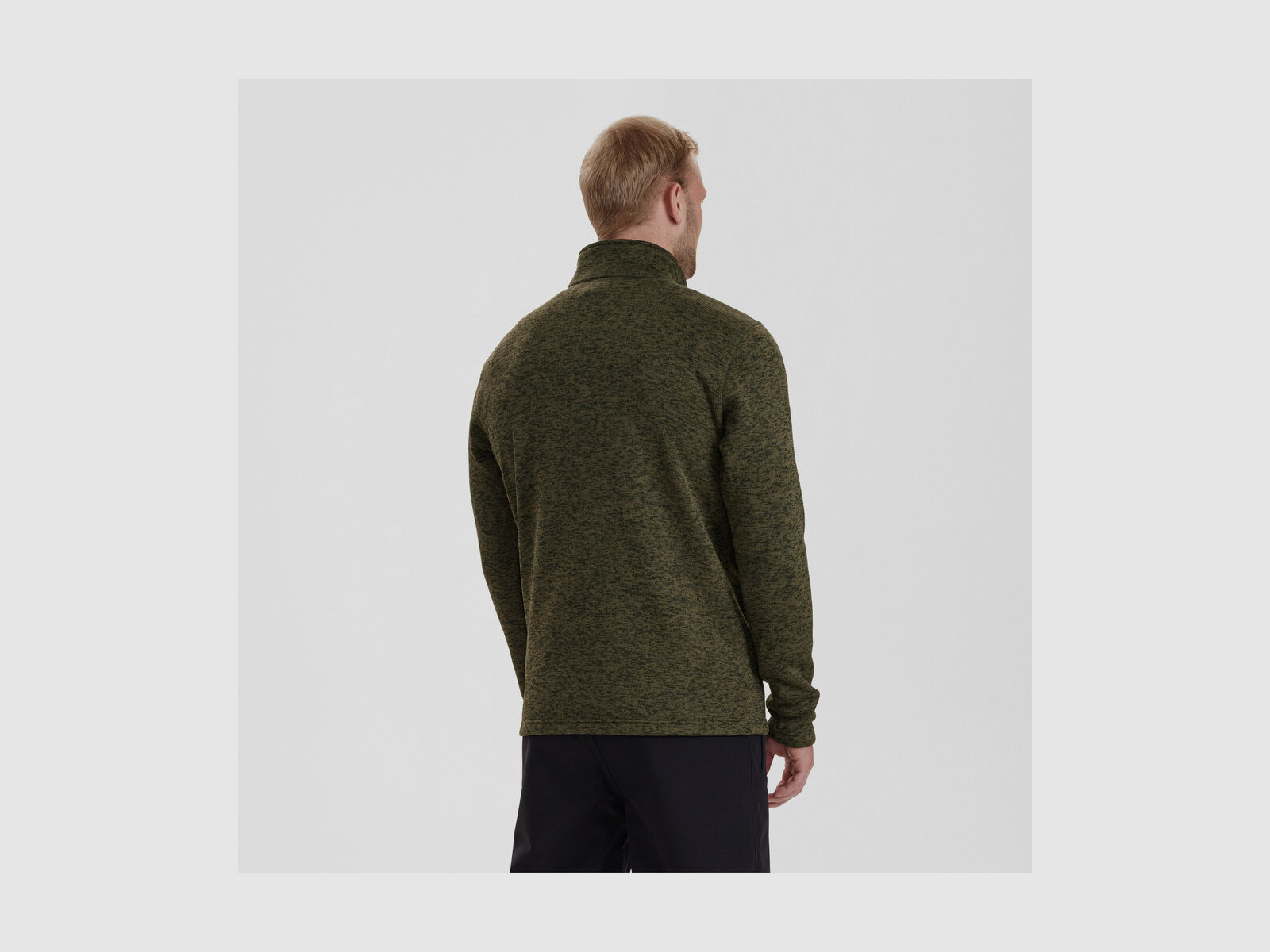 DEERHUNTER Sarek Strickjacke Olive Night melange