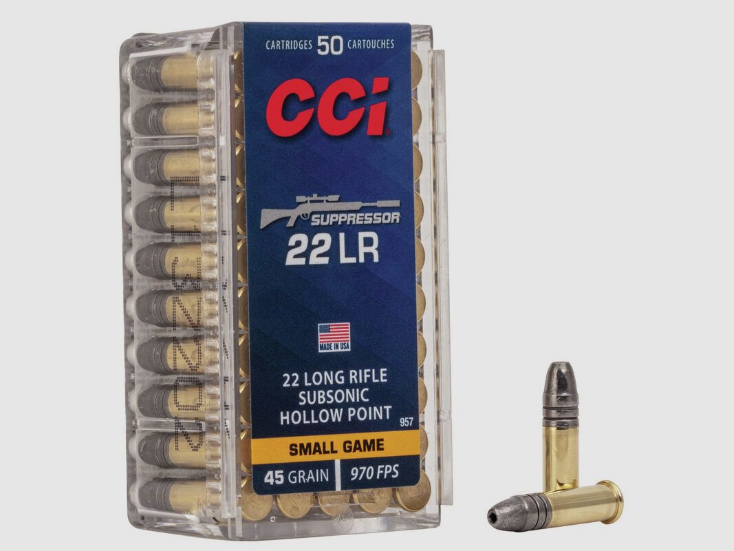 CCI Suppressor .22 LR 45GR HP 50 Patronen