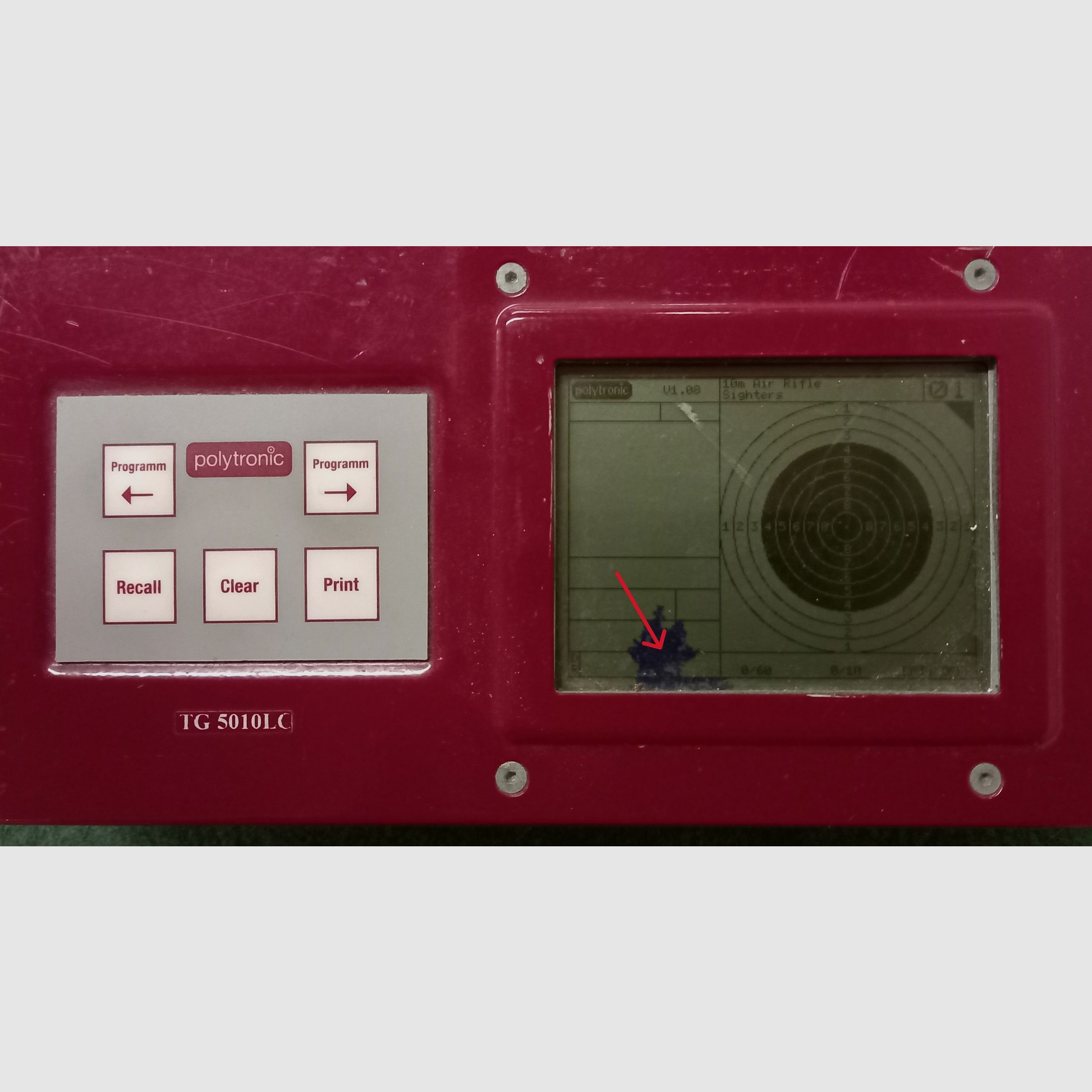 Trainingsanlage für Luftgewehr und Luftpistole TG 5010 LC POLYTRONIC (Höhenverstellbar)