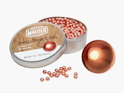 Mauser Real Smart Blei BBs verkupfert 4,5mm 750 Stück