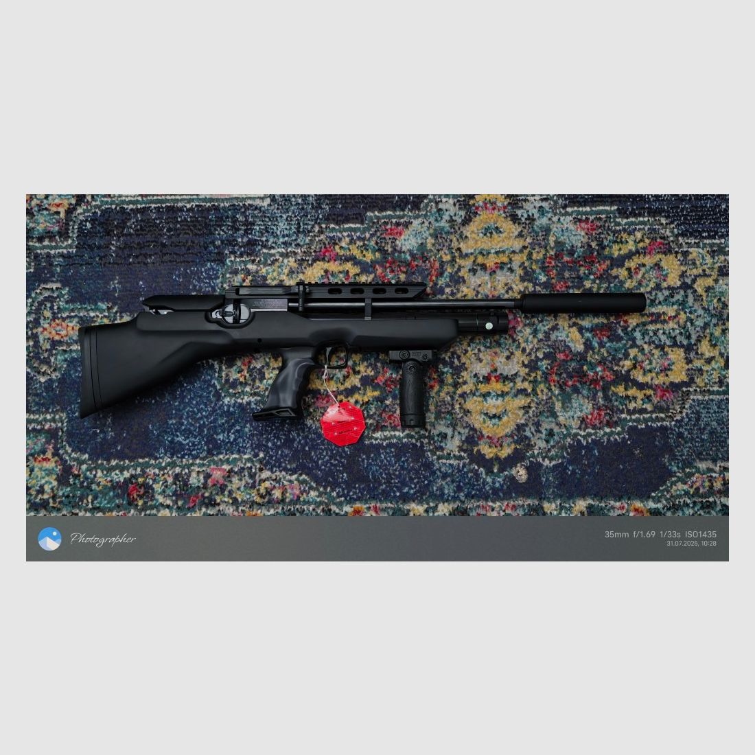 Weihrauch HW 100 Bullpup/ Geluidsdemper/ 410mm looplengte/ 4,5 mm/ F-keurmerk