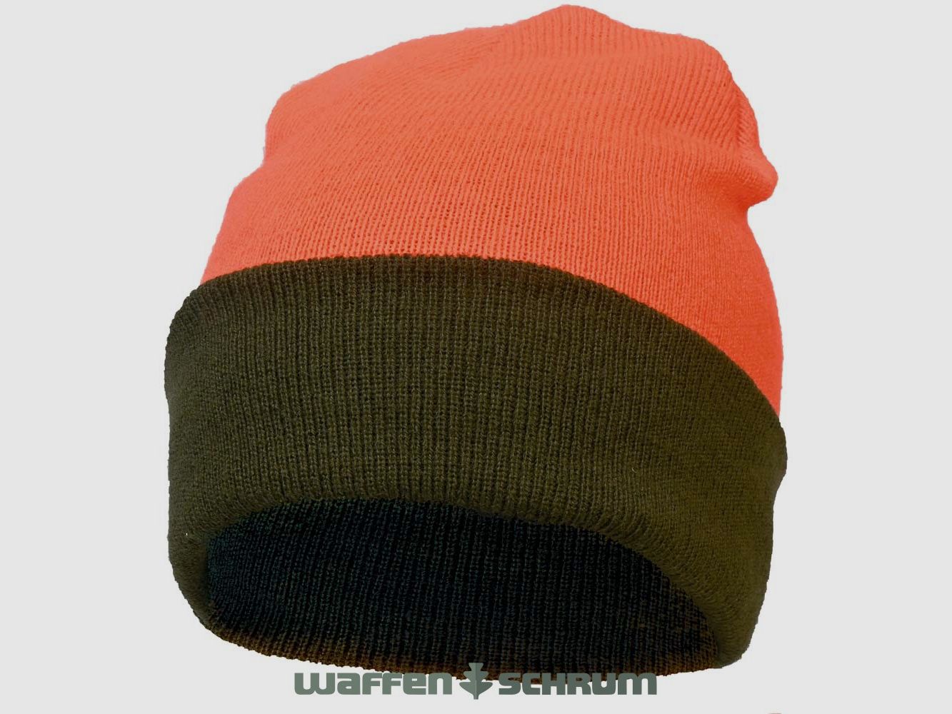 Lodenhut Wendemütze Oliv-Orange