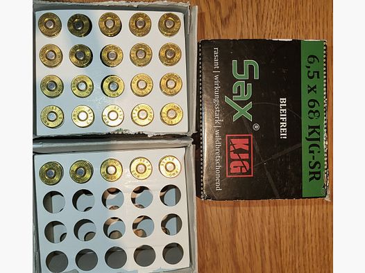 45 strzałów 6,5x68 KJG-SR SAX/RWS bez ołowiu