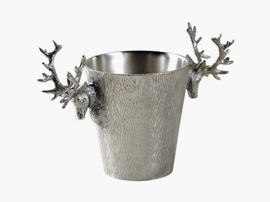 Lovergreen Kunst des Tisches Motiv Hirsch Champagner-Eimer - Aluminium