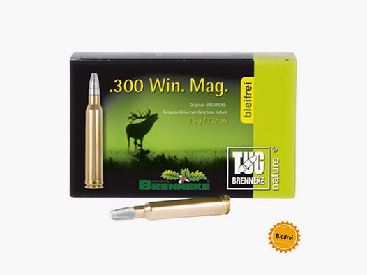 BRENNEKE.300WIN.MAG. TUG - 132GRS. -BLEIFREI - 20 STÜCK