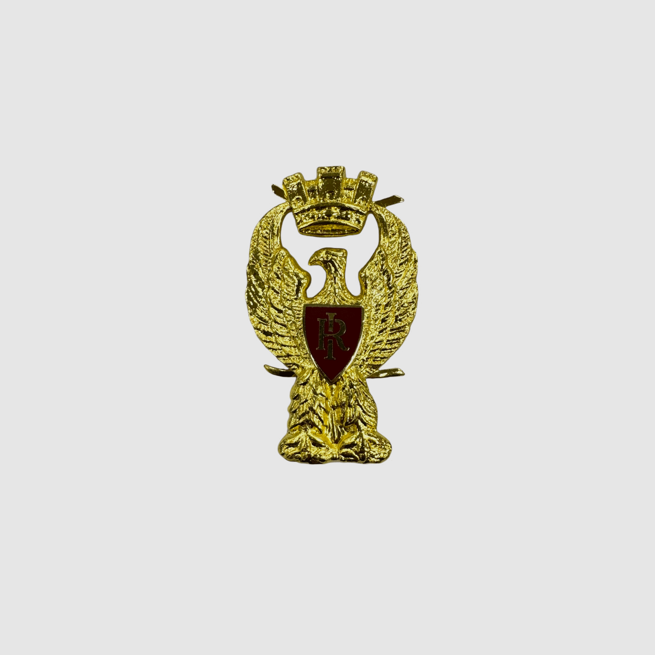 Abzeichen für die Dienstmütze der Staatspolizei in Gold, Bild 1 von 2