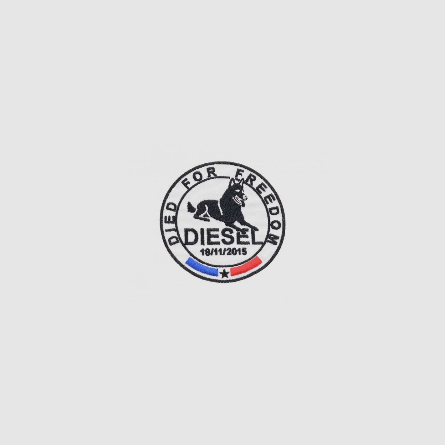 LA PATCHERIA PATCH "RAID DIESEL DIED FOR FREEDOM" 9CM GEBORDUURD