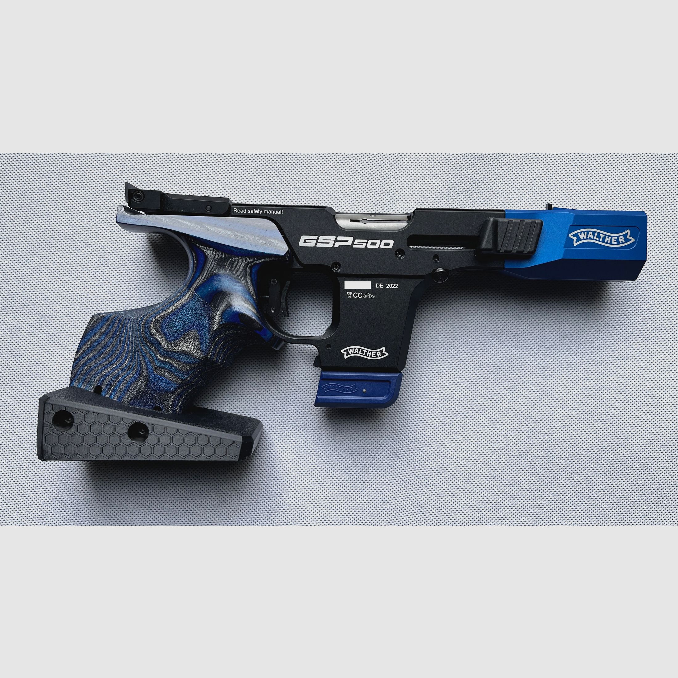 Markteinführung! Handballenauflage für Walther GSP 500 für Auflageschiessen, Auflagekeil