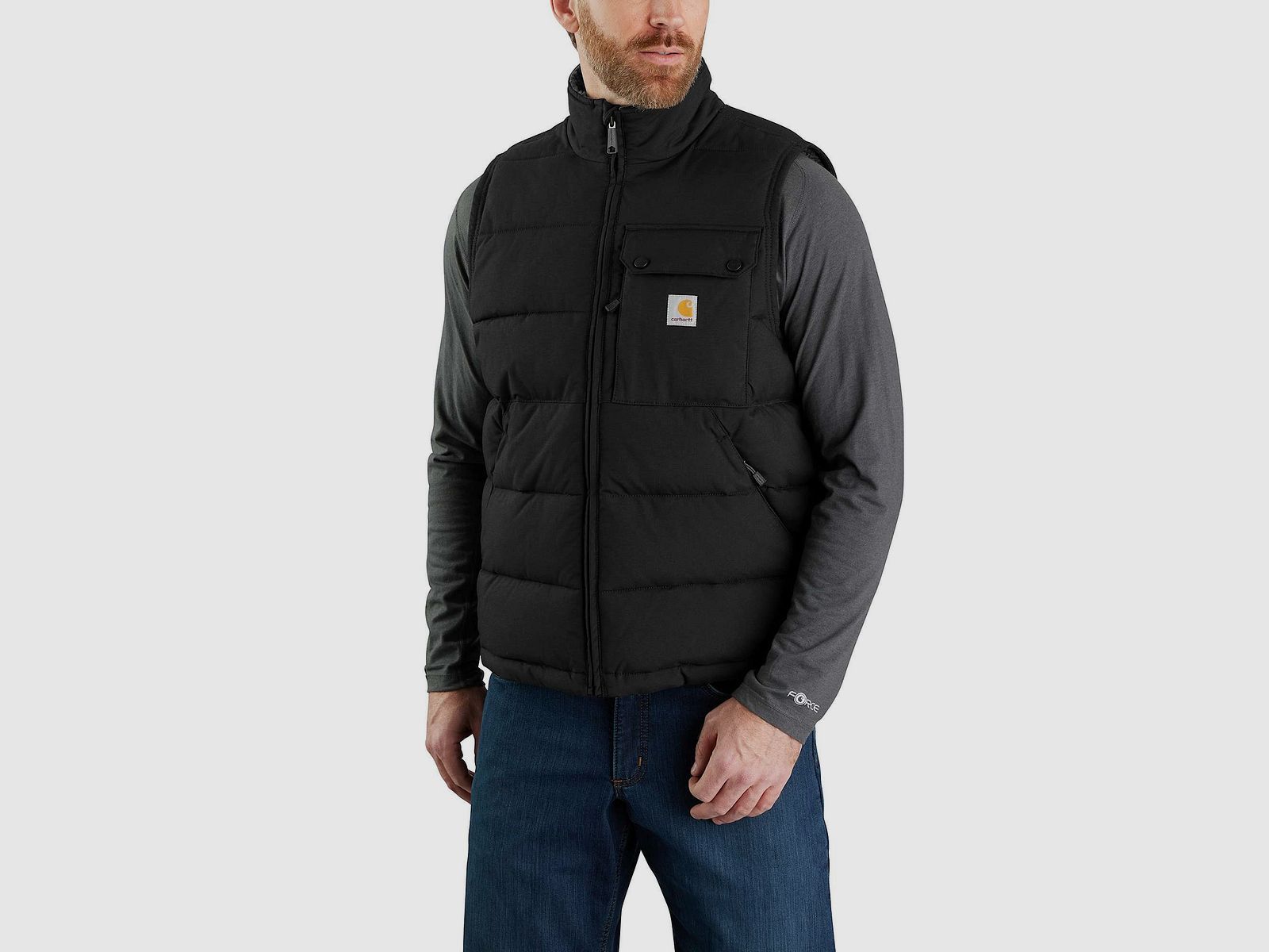 Carhartt Midweight Lined Vest Mens Black XL
