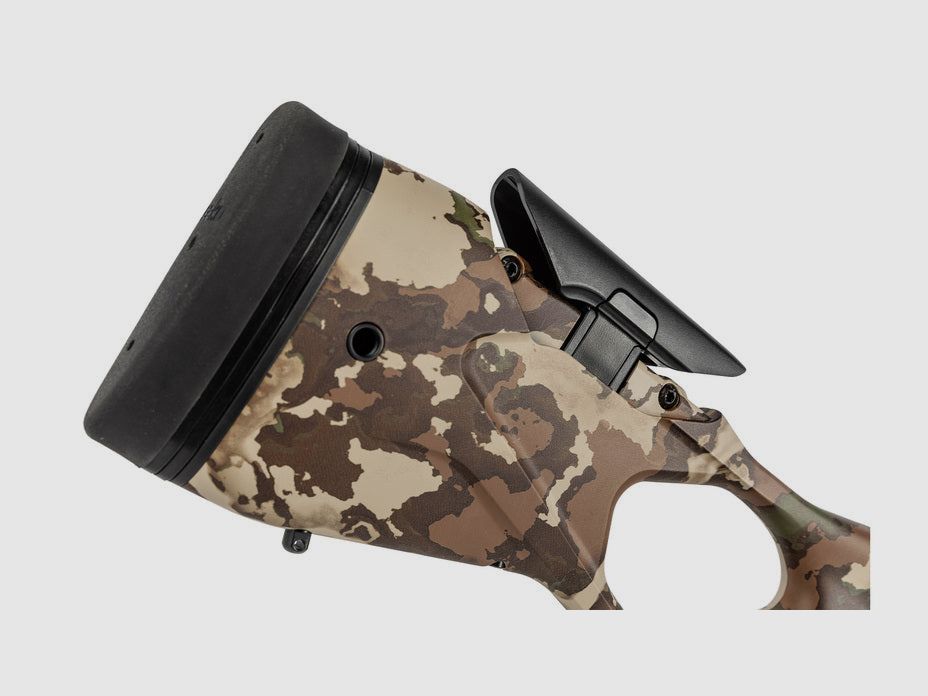 SAKO S20 HUNTER FUSION, .300 Win.Mag., tungsten Cerakote, Lauflänge 24,3" DM 18mm kanneliert, Mündungsbremse, Direktabzug, 3 Schuss, Schaft Fusion Camo mit verstellbarer Backe, ohne Visierung, MG 5/8"-24, Bild 2 von 4