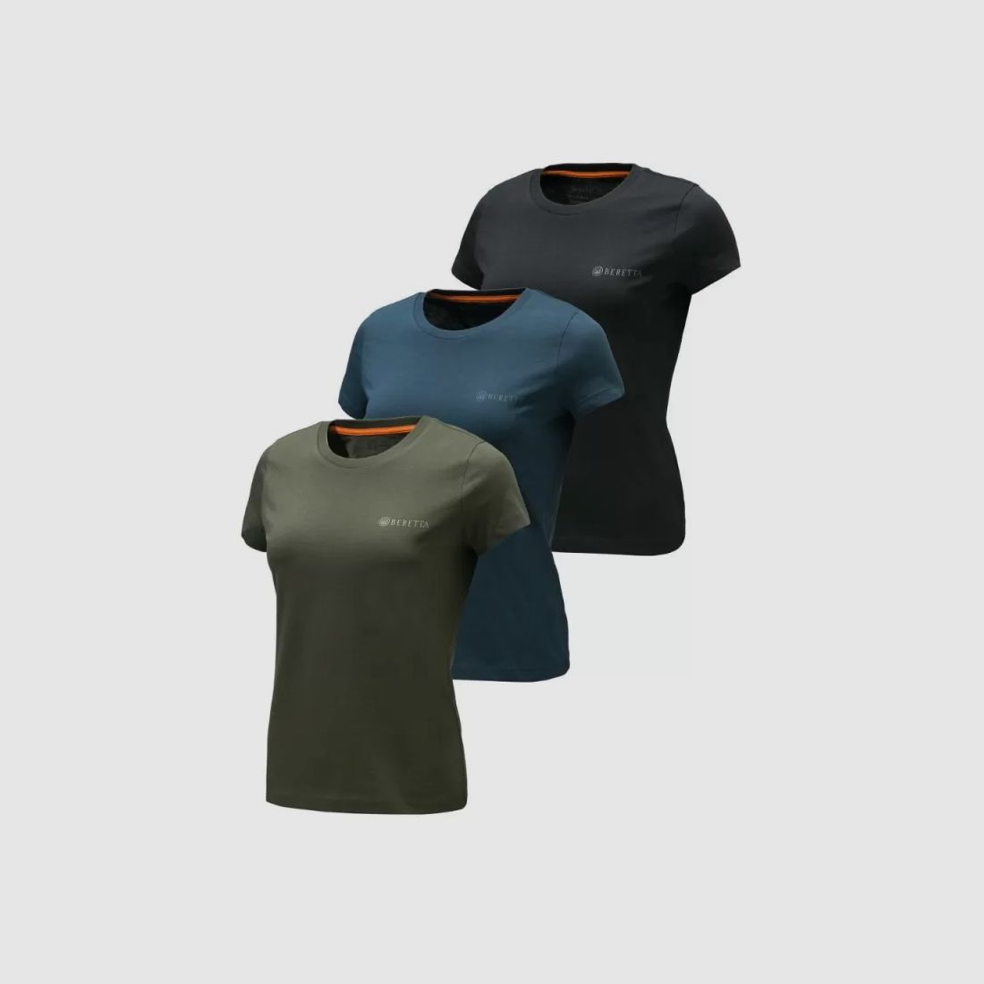 Beretta Set aus 3 T-Shirts in Moss&BluEclipse&Black
