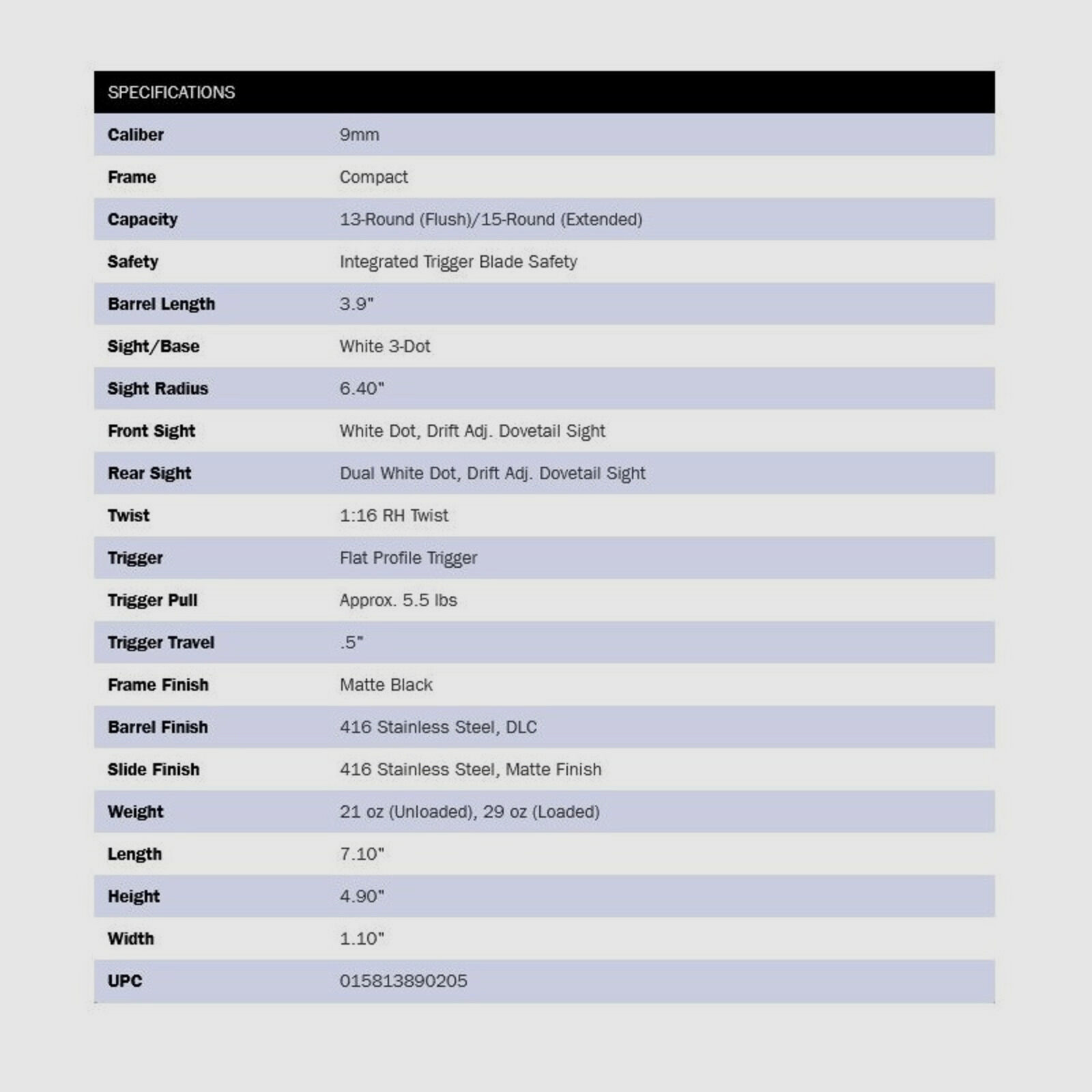 Mossberg MC2c Two-Tone 3.9" (9 inches) 9mm Luger