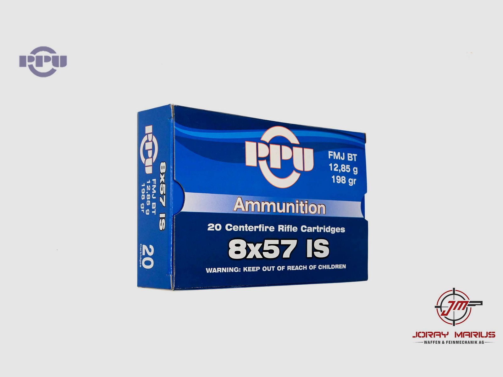 8x57IS PRVI Partizan 12.85g 198gr FMJ BT