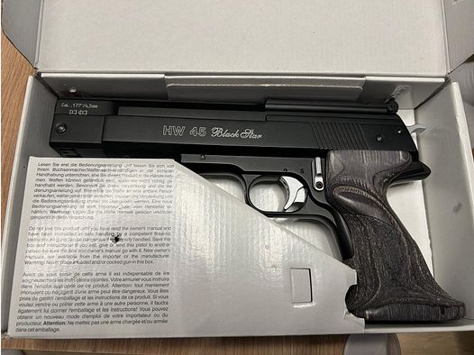 Weihrauch HW 45 Black Star, 4,5 mm, F-Zeichen, sehr guter Zustand