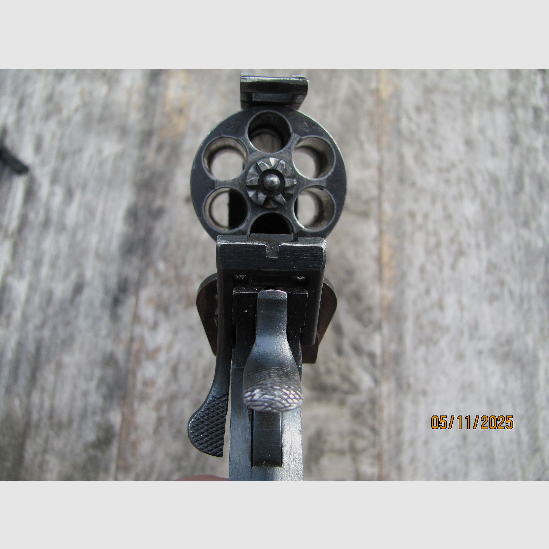 Artículo de colección antiguo revólver Enfield No.2 Mk 1 de acción de quiebre .38 S&W de 1933 SA/DA