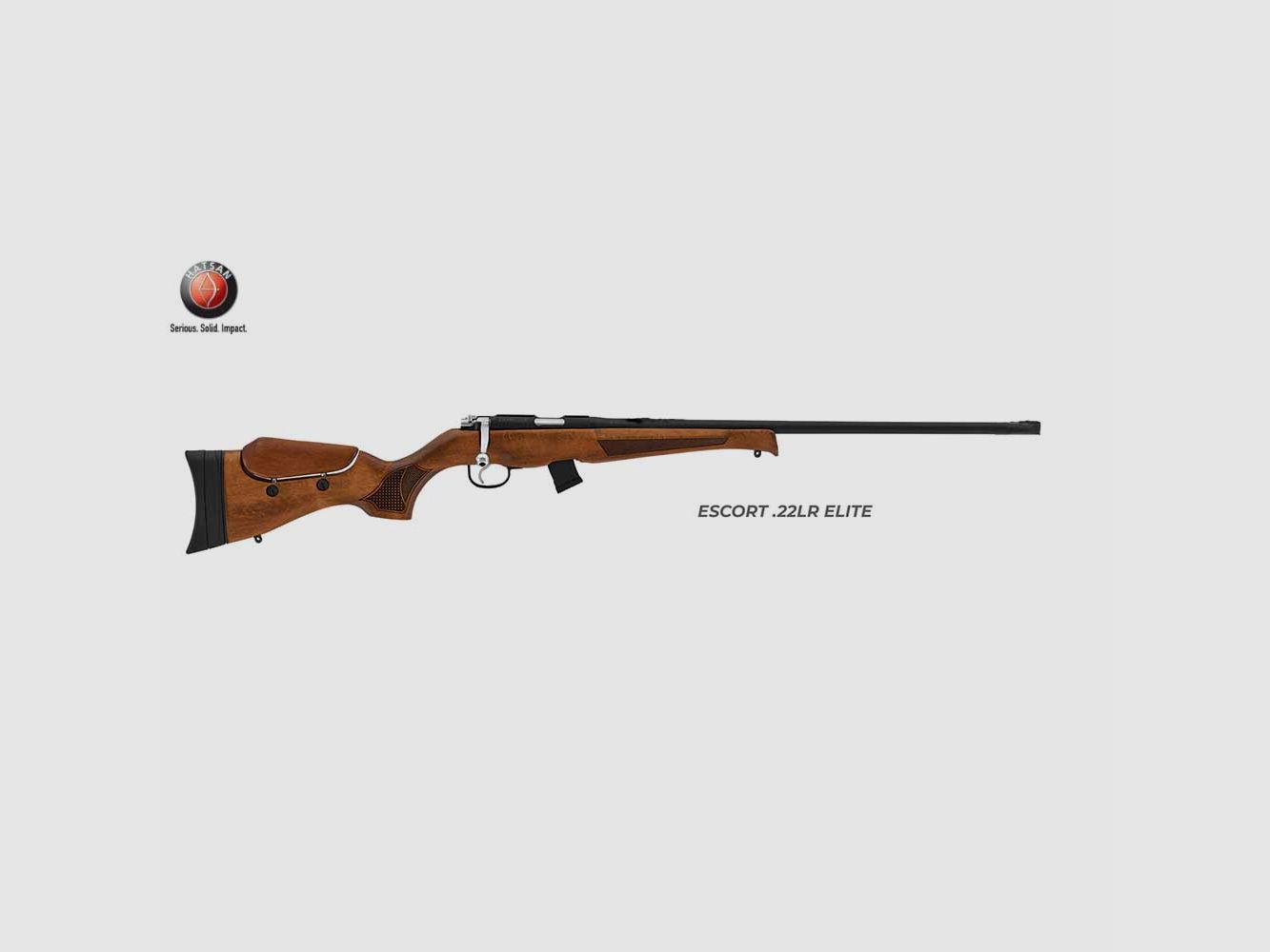 HATSAN ESCORT WOOD ELITE lunghezza canna 22'' .22lr black, immagine 1 di 2