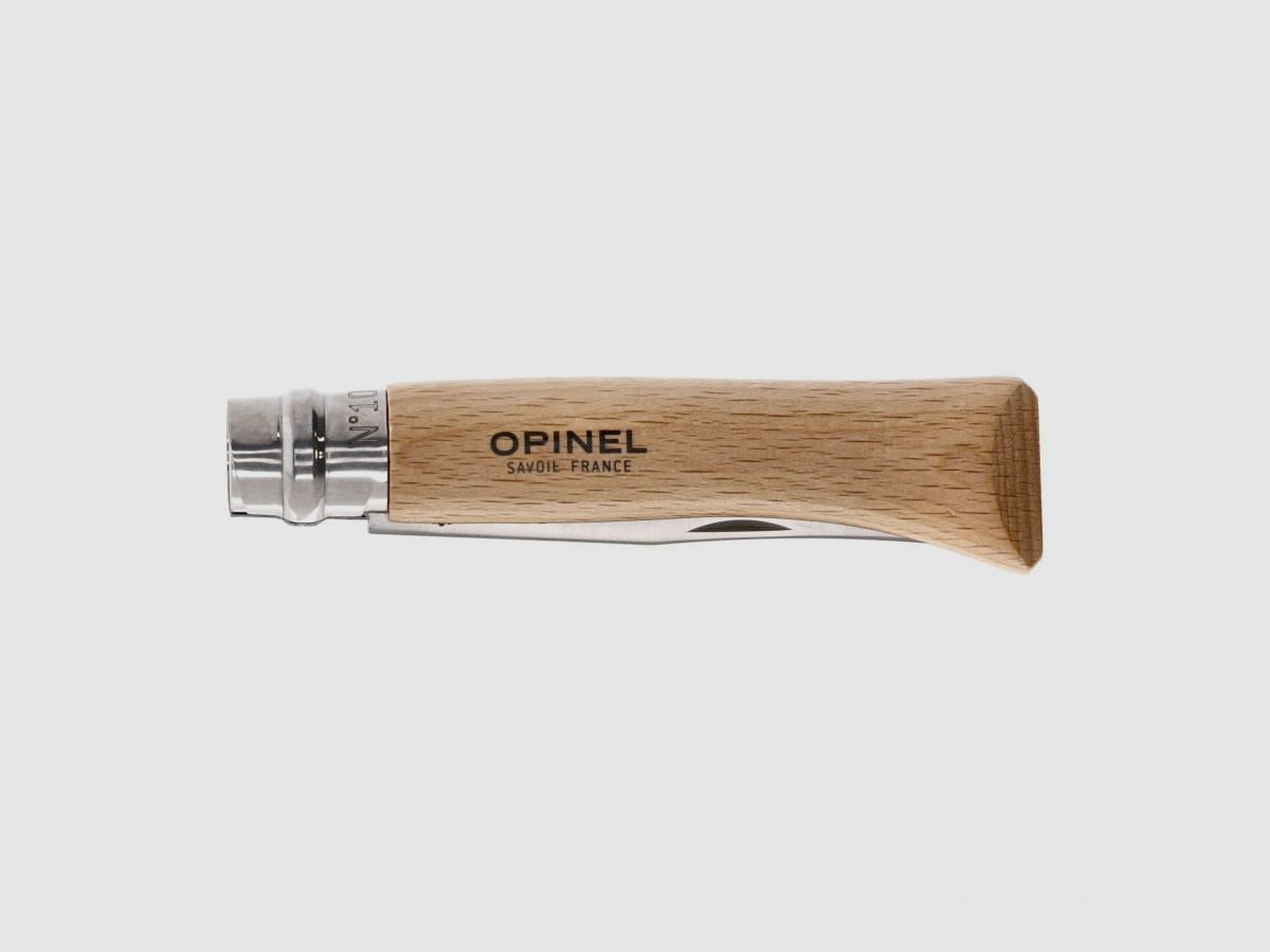 Cuchillo Opinel NO10 Inox de haya, imagen 4 de 5