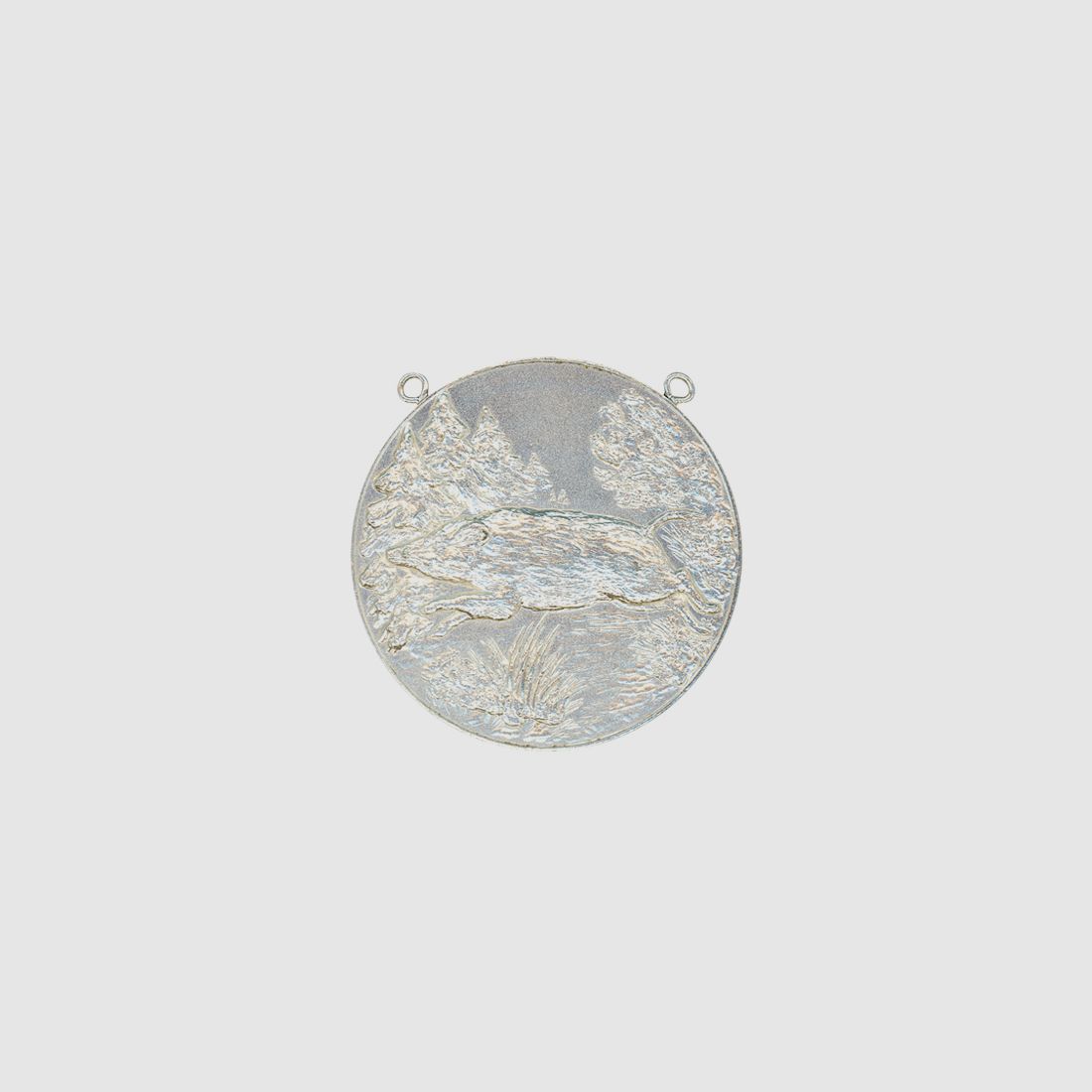 Steinhauer&Lück Medaille Wildschwein mit Kette Versilbert