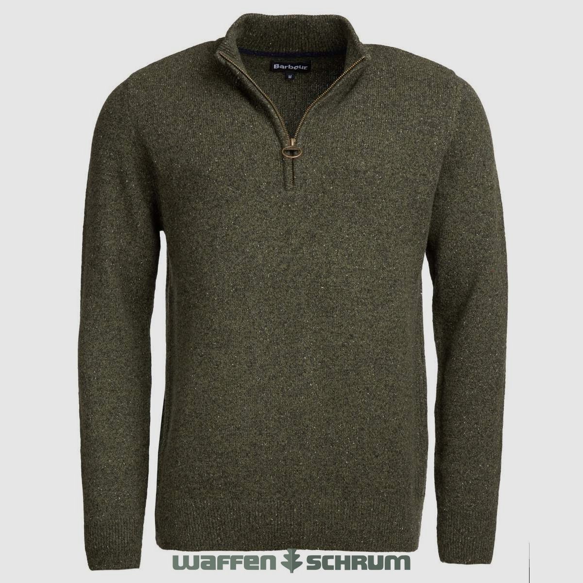 Barbour Troyer Essential Tisbury Half Zip Dark Seaweed