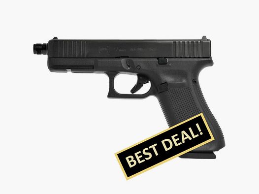 Glock Pistole 17 Gen5 MOS mit Gewindelauf 13,5x1 LH 9 mm Luger